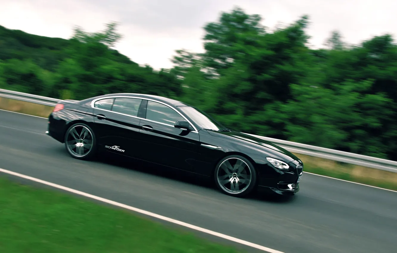 Photo wallpaper Gran Coupe, Tuning, Motion, BMW 640d, AC Schnitzer
