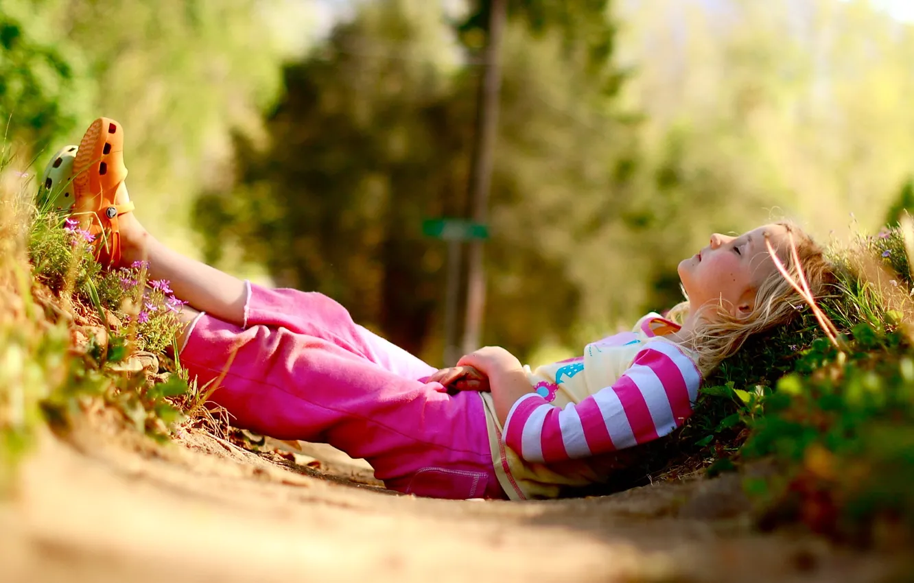 Photo wallpaper summer, mood, sleep, girl