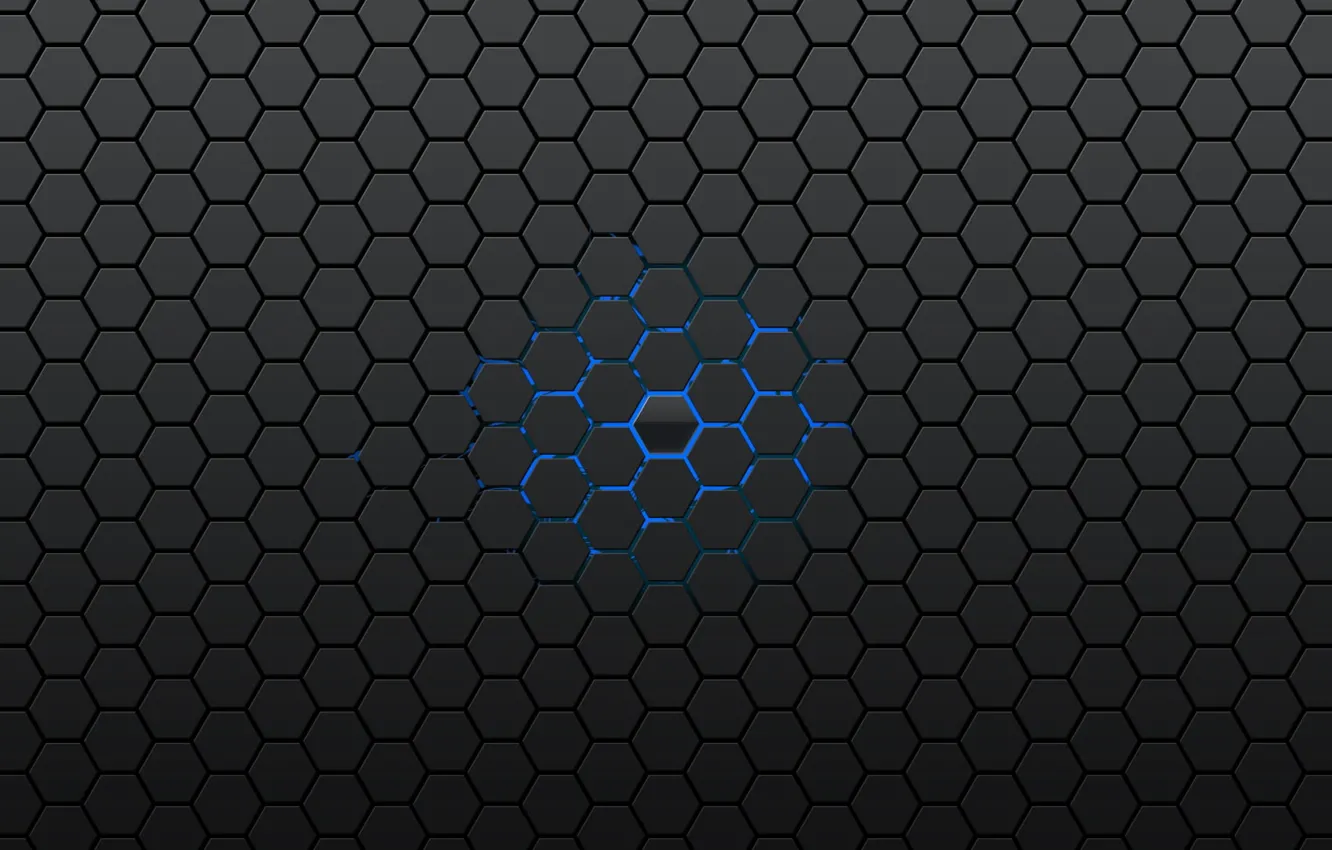 Photo wallpaper abstraction, texture, cell, backlight, texture, honeycomb, hexagons, abstraction