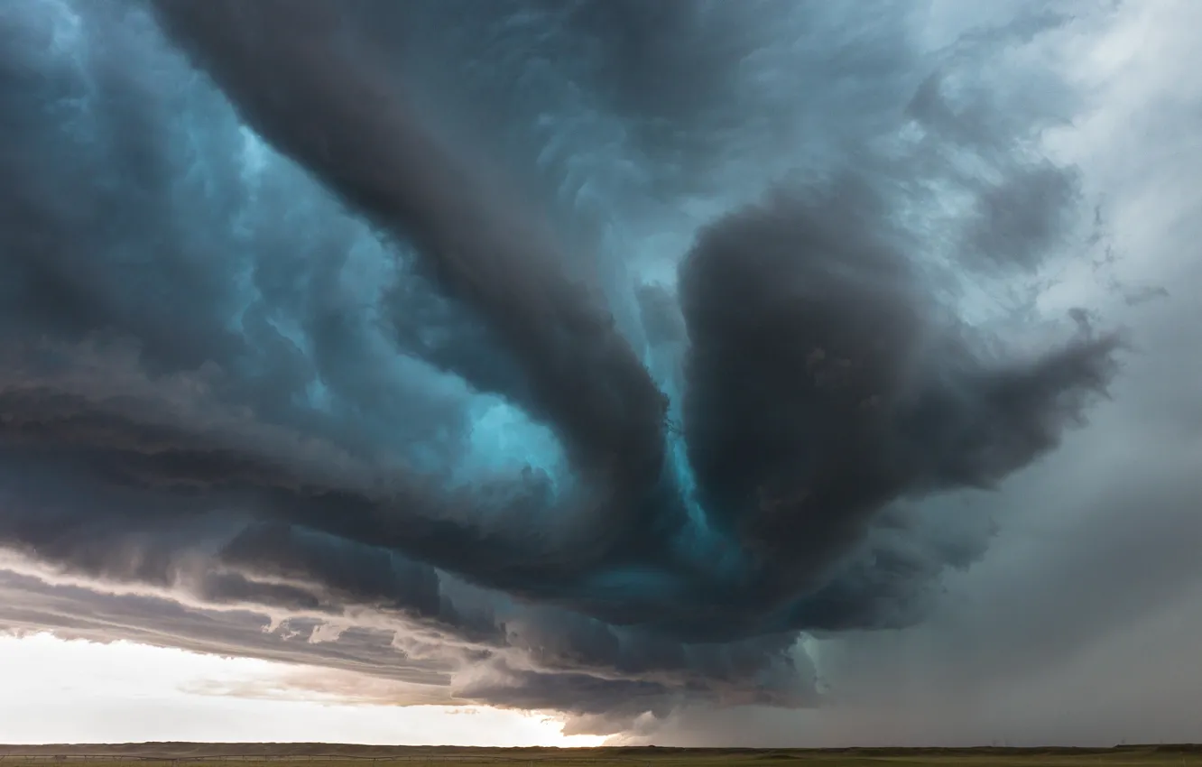 Photo wallpaper the sky, clouds, clouds