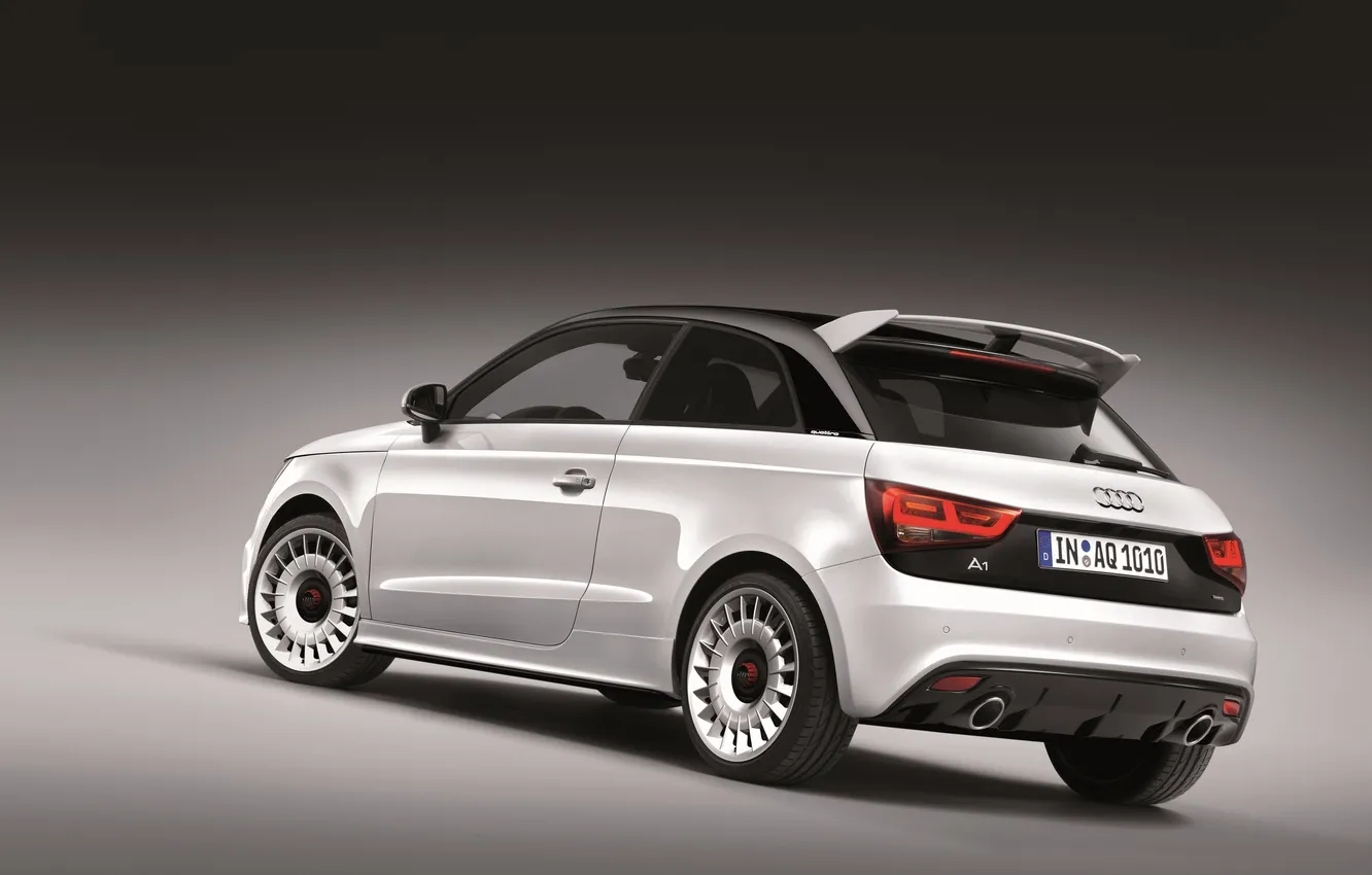 Photo wallpaper Audi, white, cars, auto, wallpapers auto, the audi a1 quattro