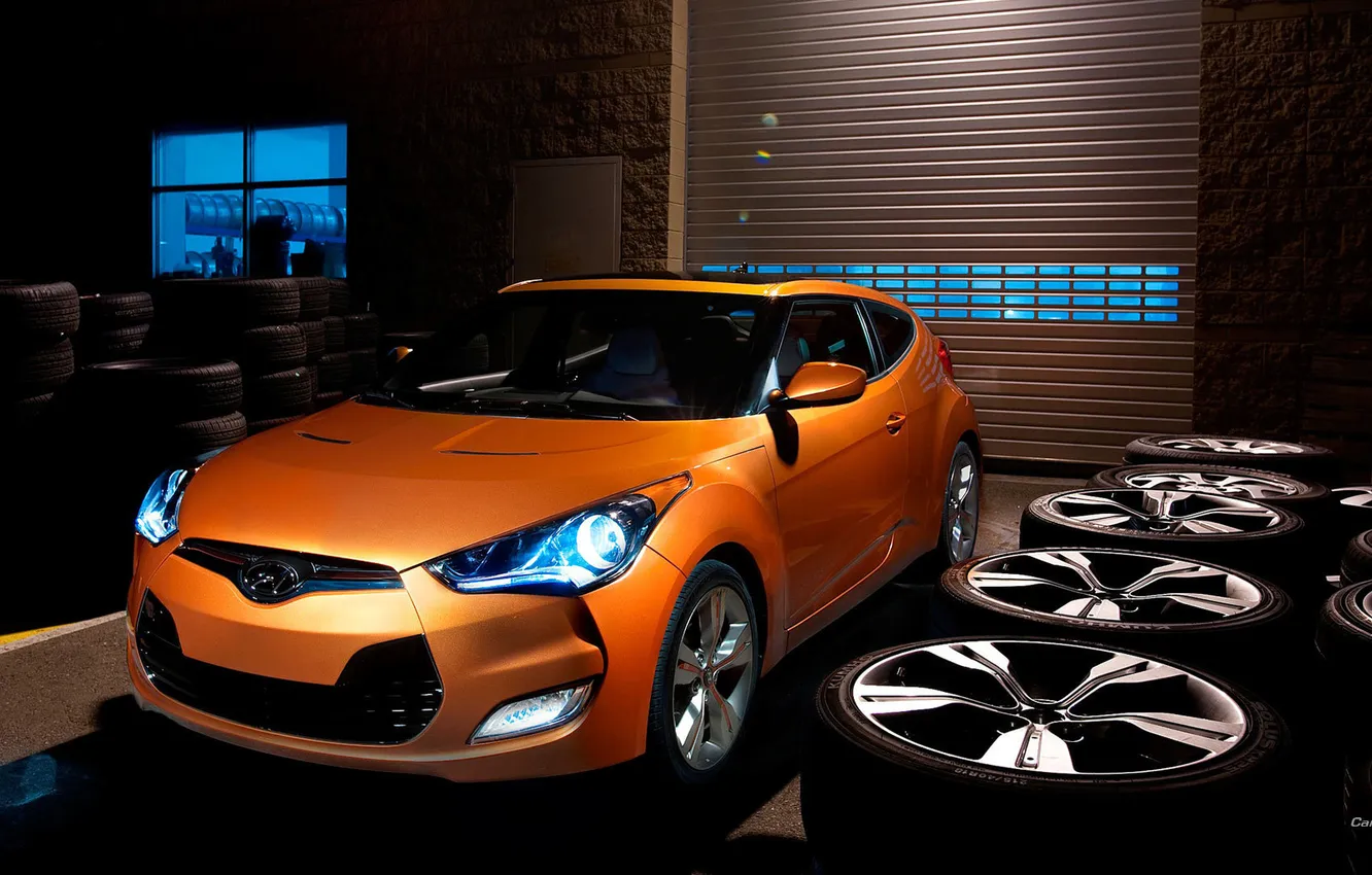 Photo wallpaper machine, cars, Hyundai