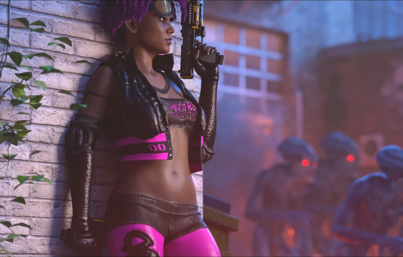 Photo wallpaper fiction, the evening, Friday, alien, hunting, girl, aliens, fantasy