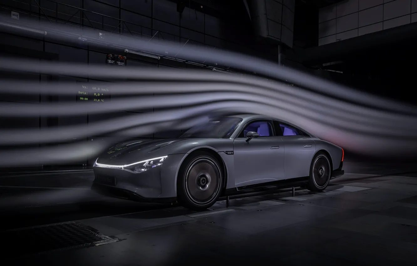 Photo wallpaper coupe, Mercedes-Benz, the air, threads, 2022, Vision EQXX Concept