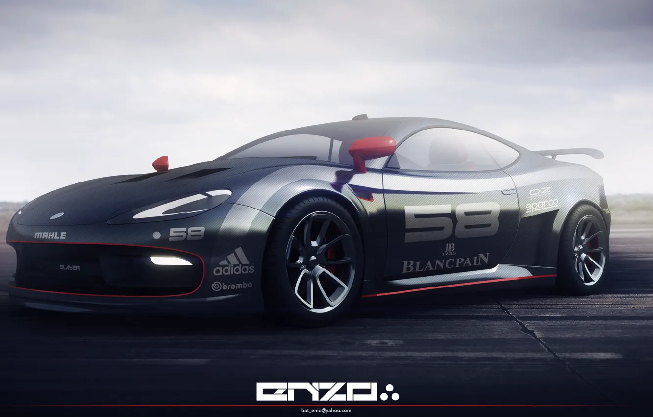 Photo wallpaper plate, car, slayer