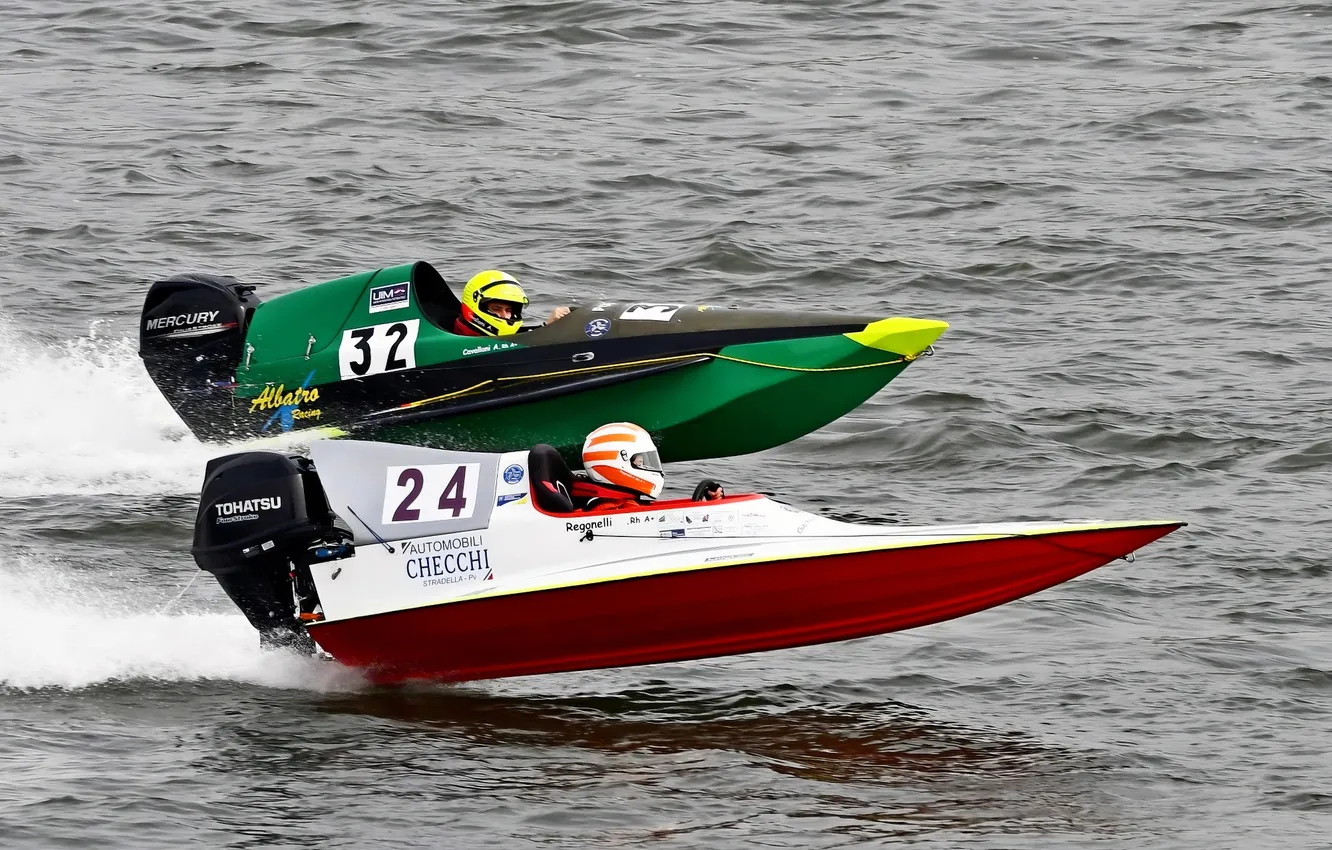 Photo wallpaper race, boat, speed