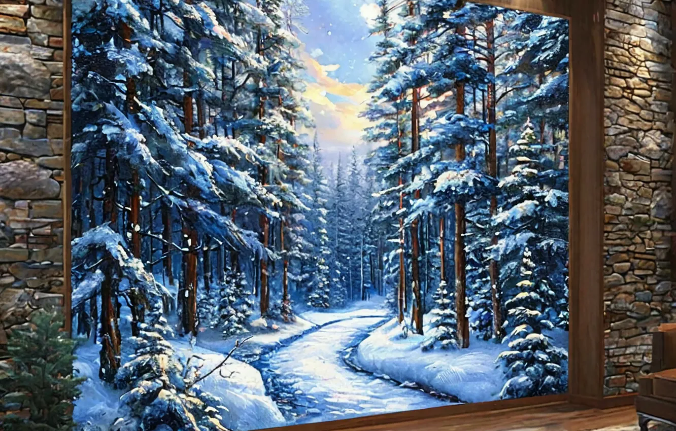 Photo wallpaper Neural network