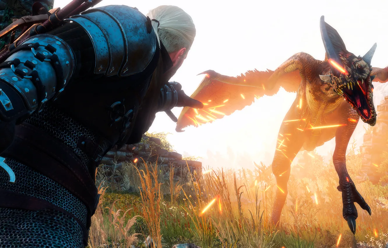 Photo wallpaper The Witcher, The Witcher 3:Wild Hunt, Sign Igny