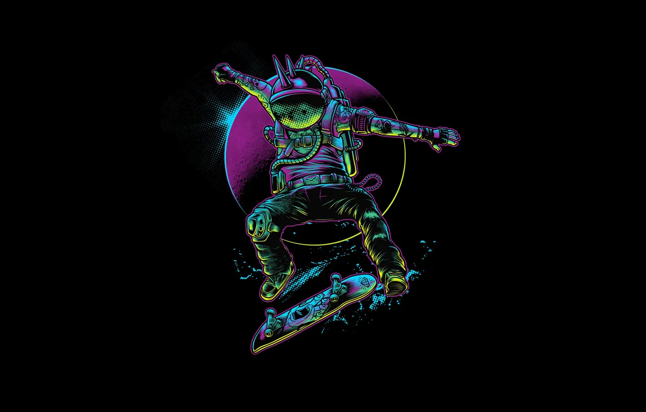 Photo wallpaper space, style, background, Board, color, planet, minimalism, the suit