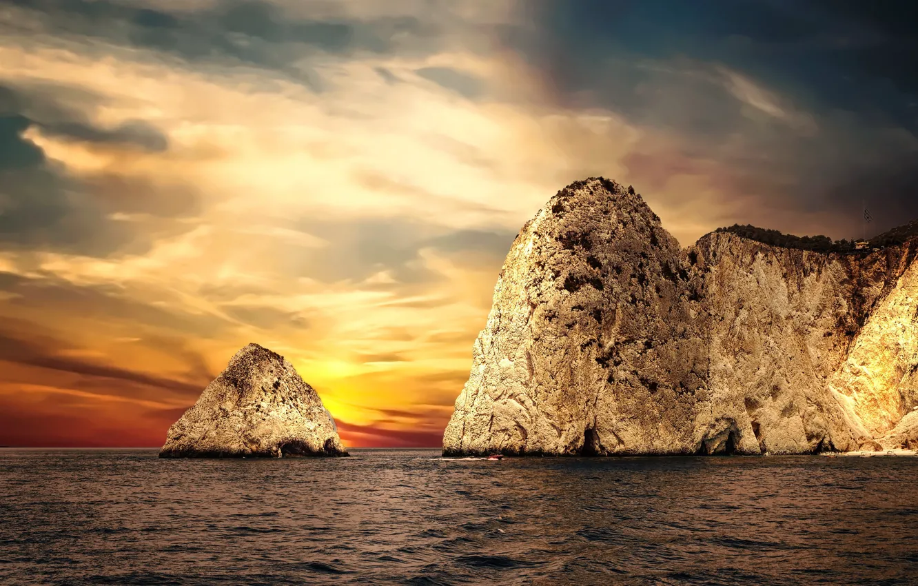 Photo wallpaper Ionian Islands, Zakynthos, Vasilikos