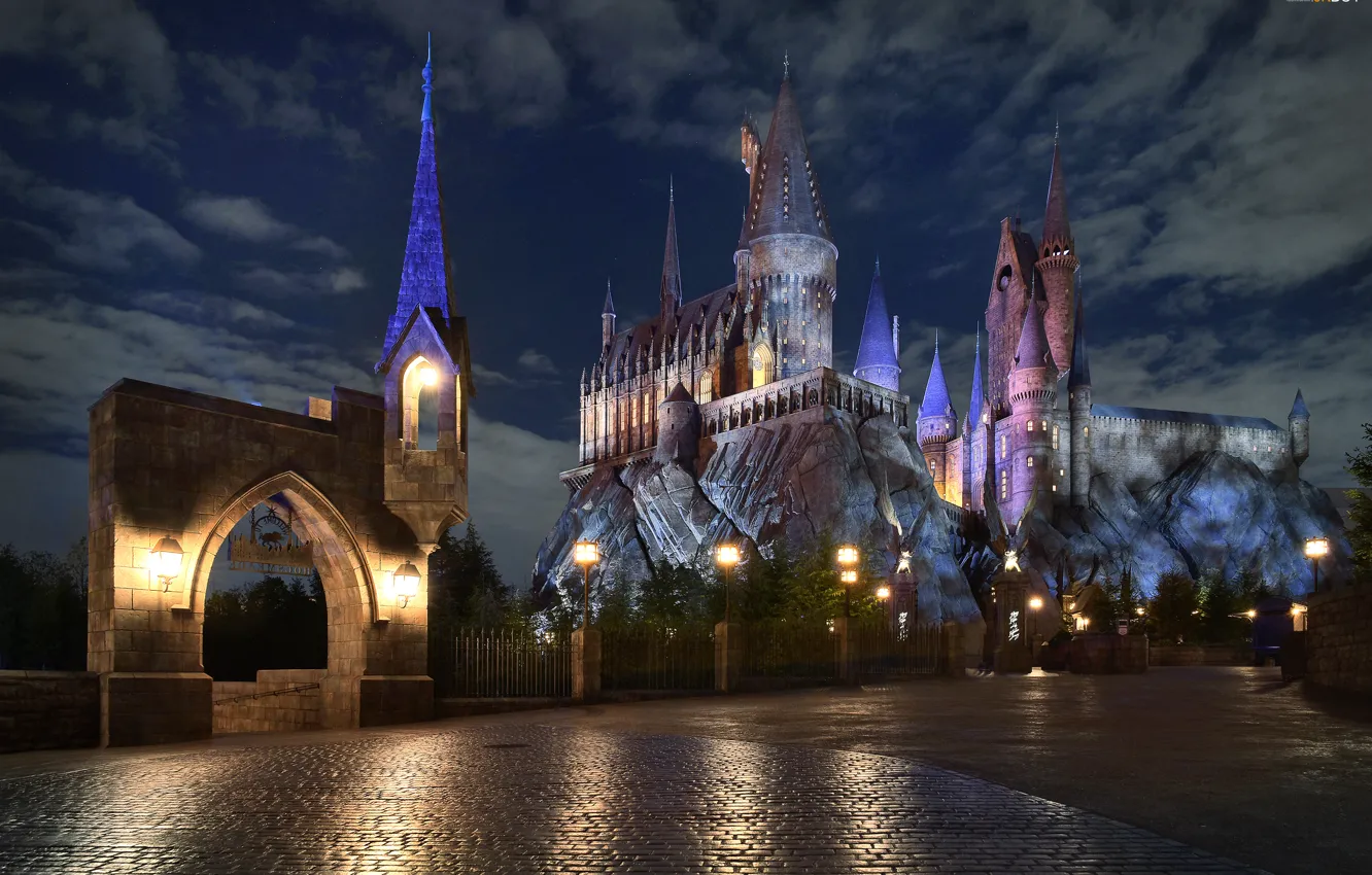 Photo wallpaper castle, the scenery, Hogwarts