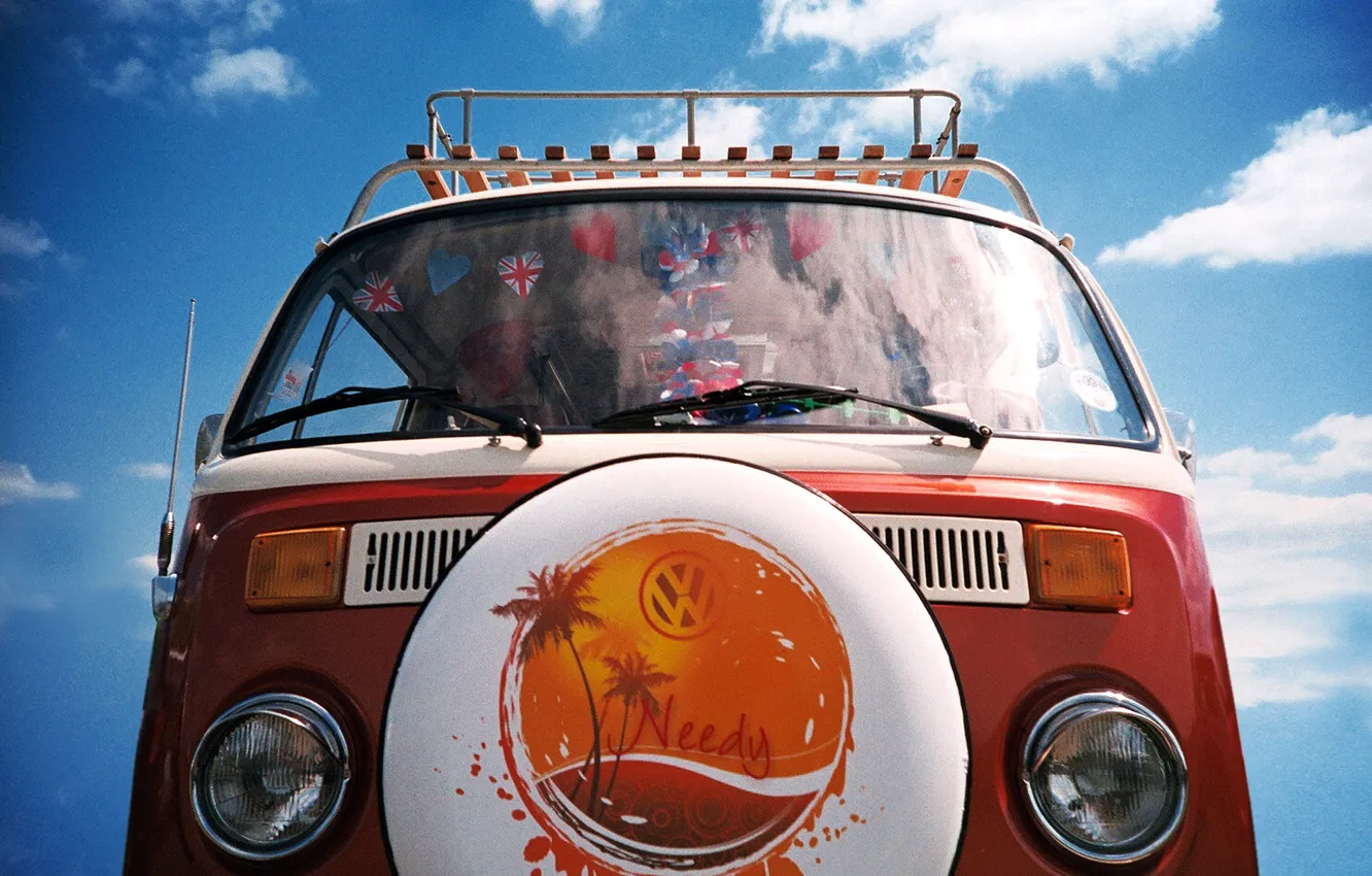 Photo wallpaper Volkswagen, car, hipi-mobile, not war!», «Make love