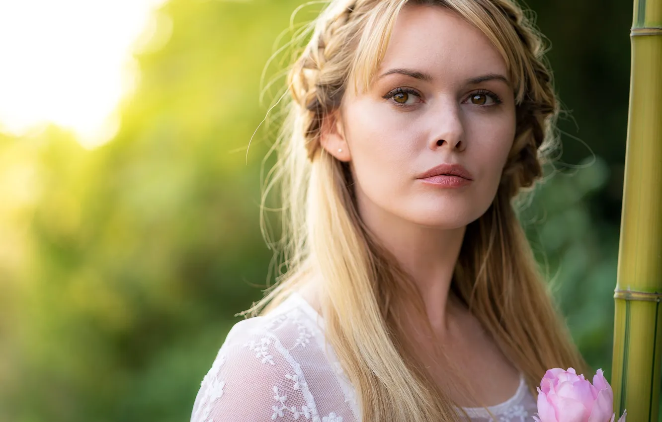 Photo wallpaper girl, model, portrait, Carla Monaco