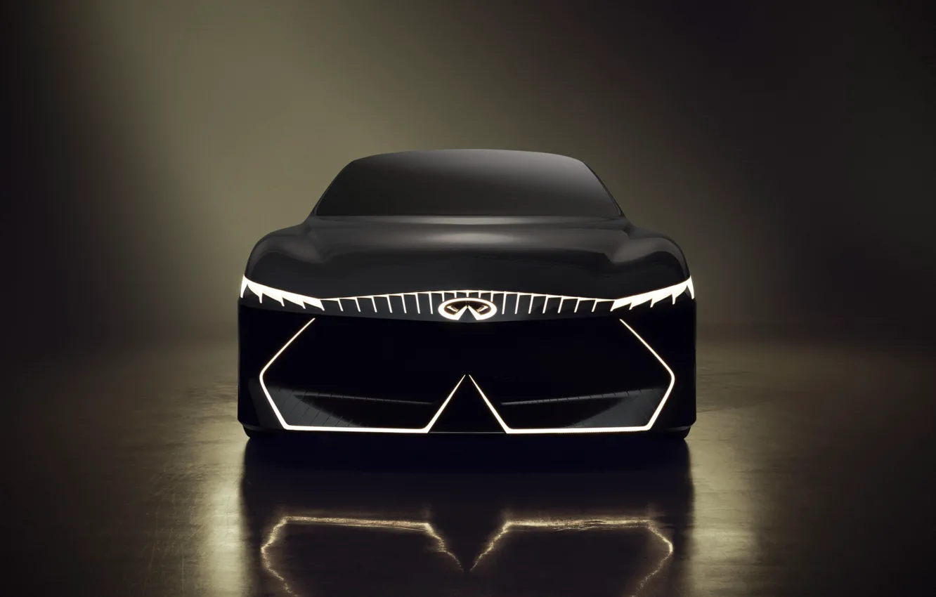 Photo wallpaper the concept car, Infiniti, Infiniti, sedan, front view, electric, 2023, Vision Qe