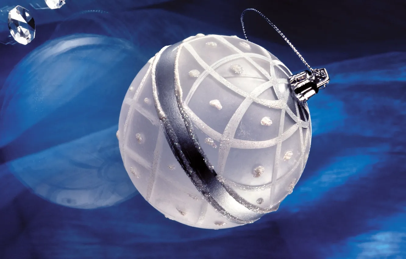 Photo wallpaper holiday, balls, new year