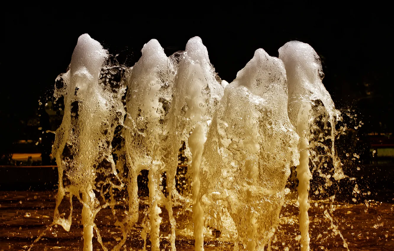 Photo wallpaper summer, foam, Park, fountain