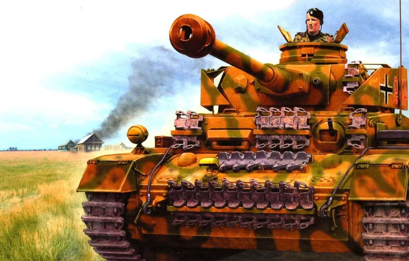 Photo wallpaper figure, A IV, the Germans, tanker, Panzerkampfwagen IV, German medium tank, Pz. IV, Panzerkampfwagen IV