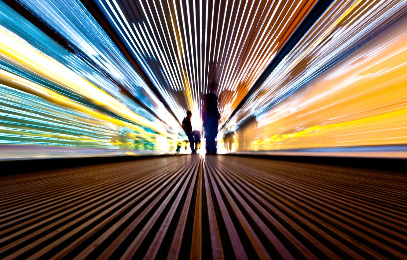 Photo wallpaper background, color, Tunnel