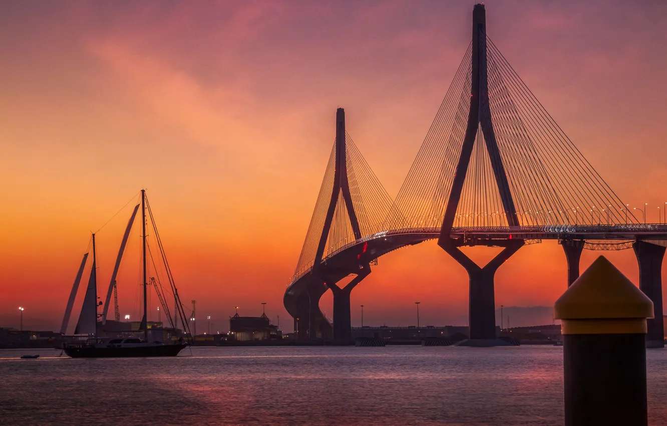 Photo wallpaper Spain, Cadiz, Constitution Bridge of 1812