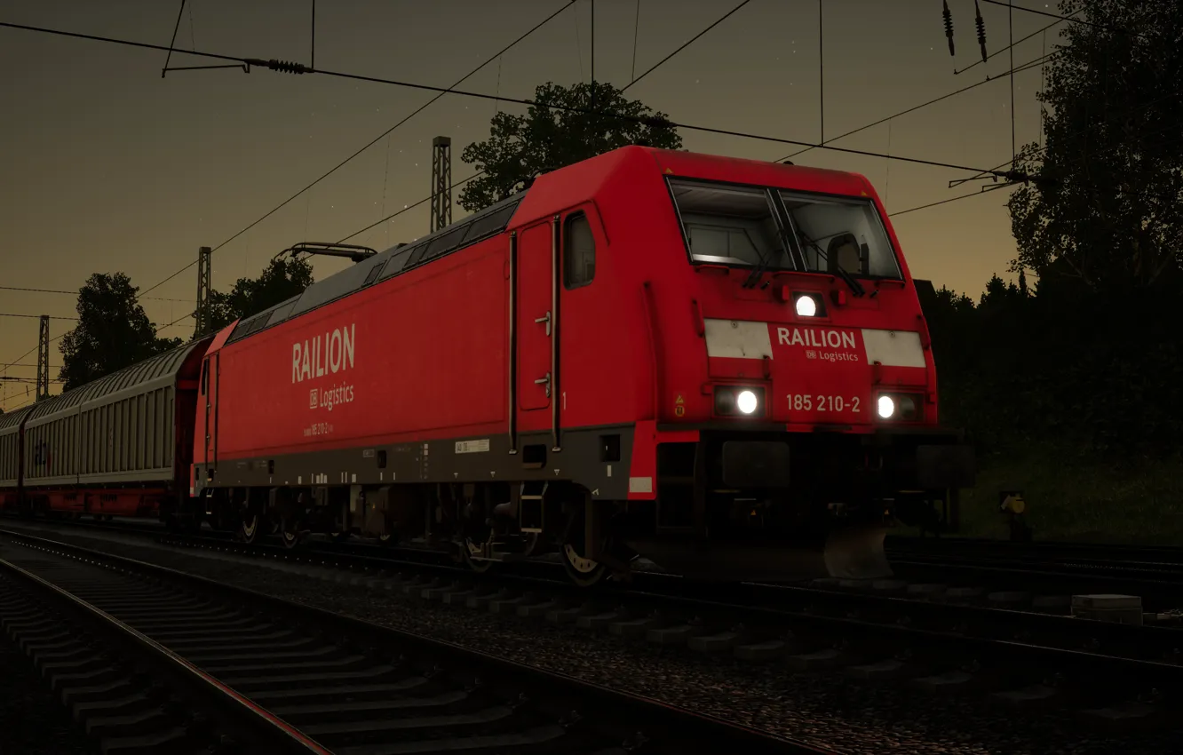 Photo wallpaper train, Germany, Train Sim World 2020, Place, locomotive, train