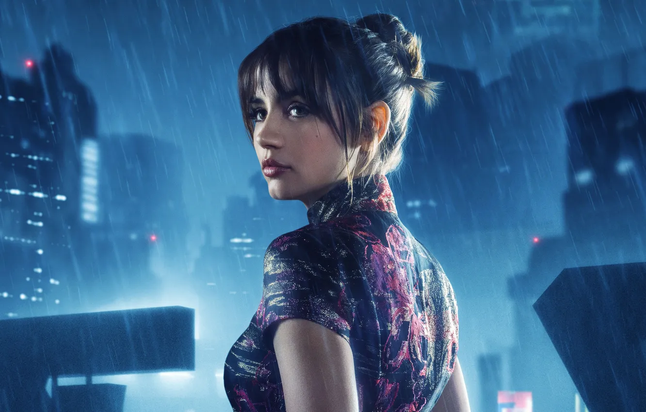 Photo wallpaper movies, Blade Runner, Ana de Armas, Blade Runner 2049, Joi