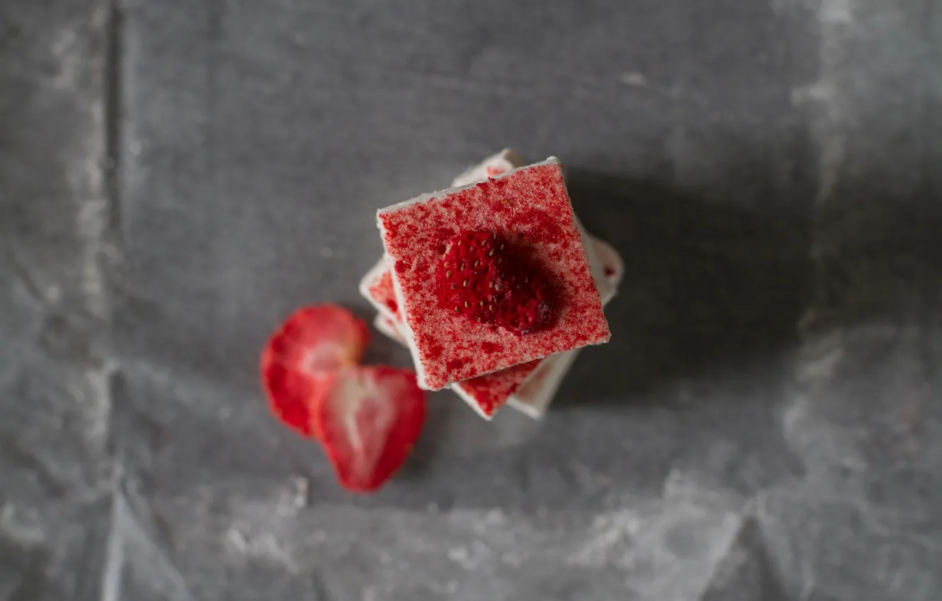 Photo wallpaper berries, cake, dessert