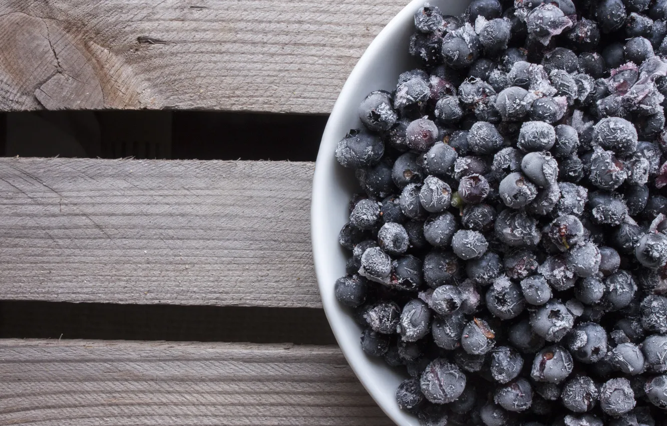 Photo wallpaper plate, wood, grapes, bowl