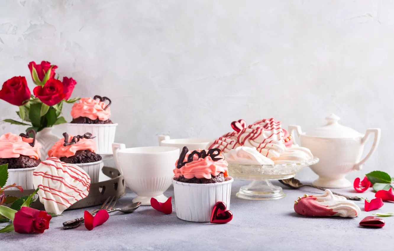 Photo wallpaper cake, dessert, cupcakes, Iryna Melnyk