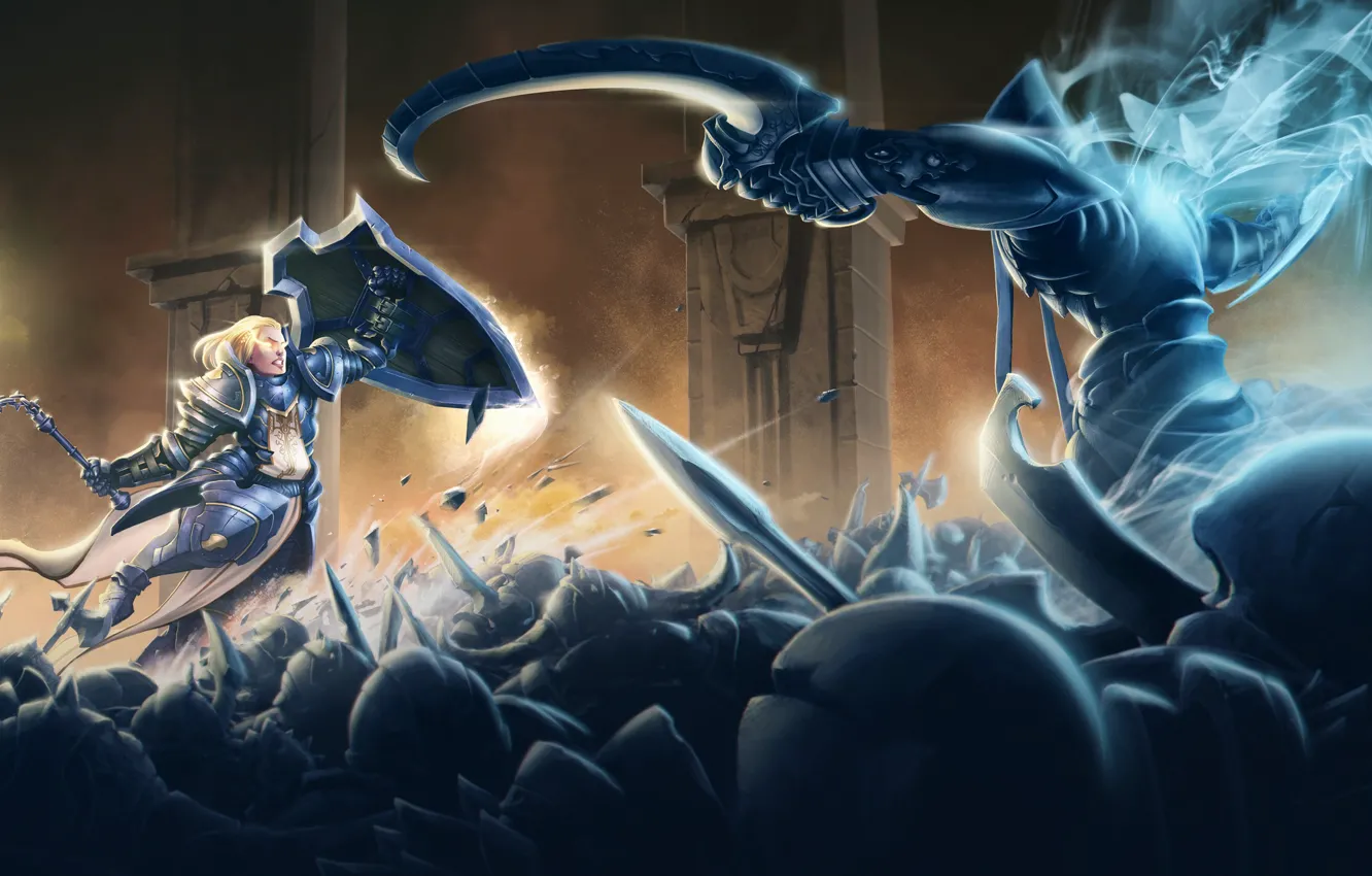 Photo wallpaper Diablo 3, rpg, Archangel, Crusader