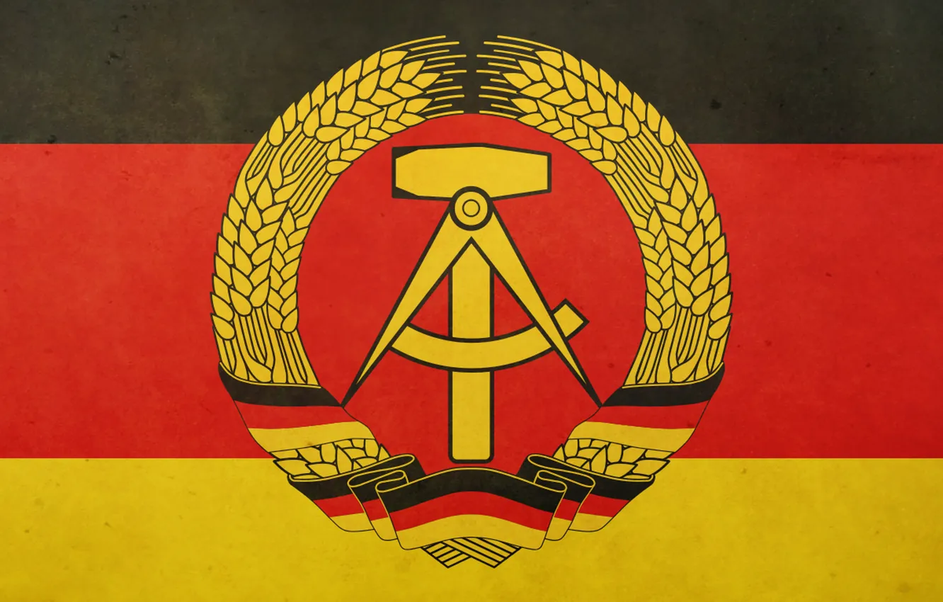 Photo wallpaper Wallpaper, Germany, Flag, GDR, The Flag Of Germany
