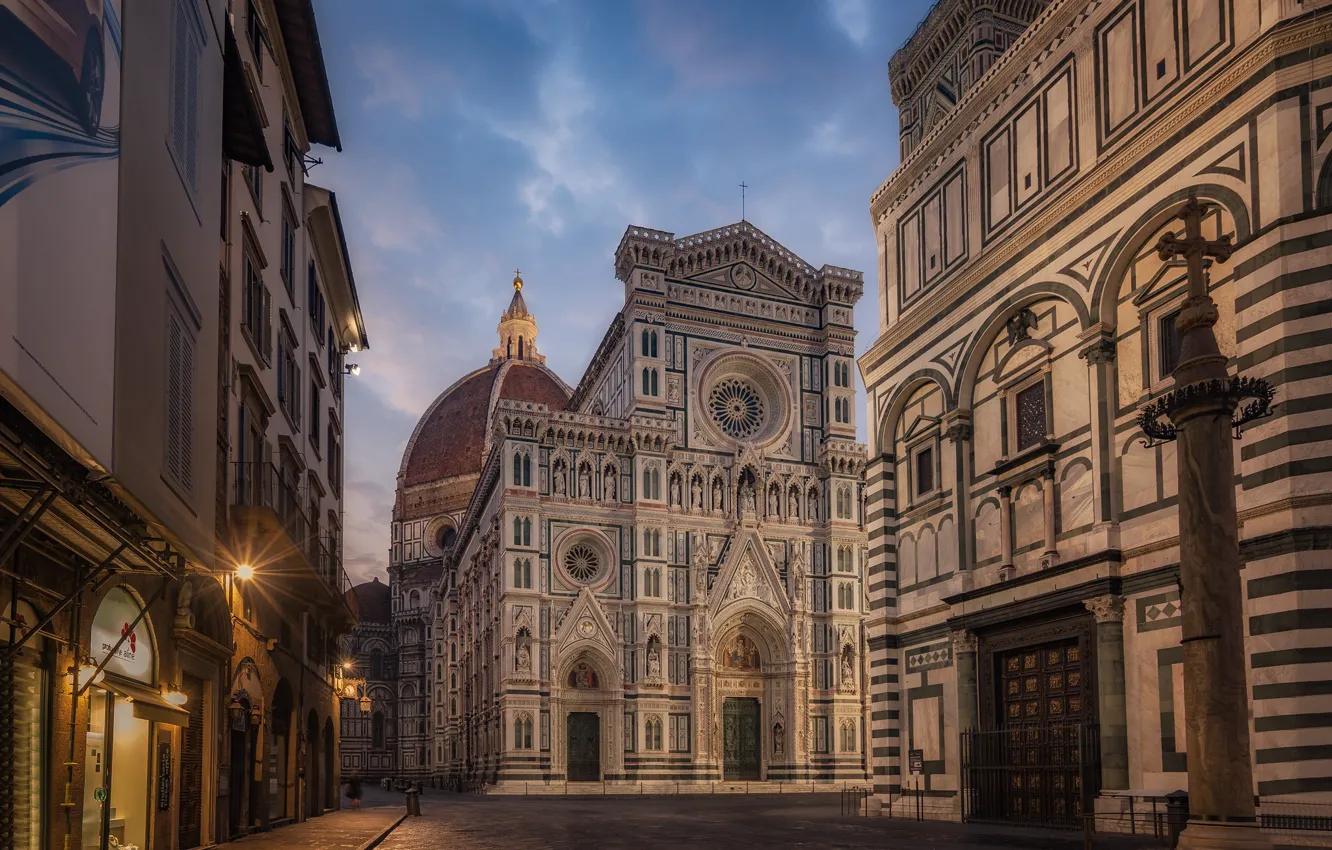 Photo wallpaper street, building, Italy, Florence