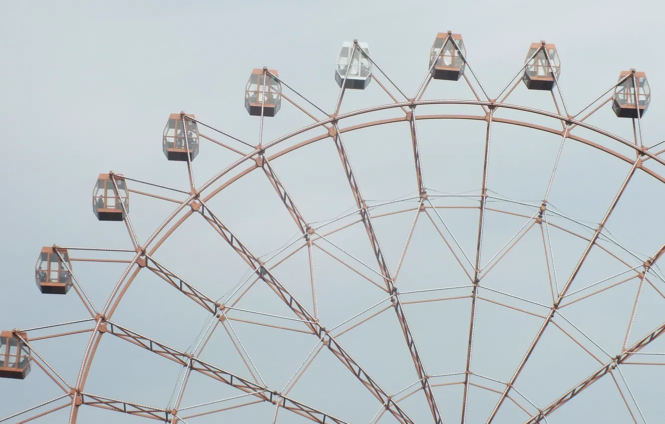 Photo wallpaper the sky, wheel, openwork design