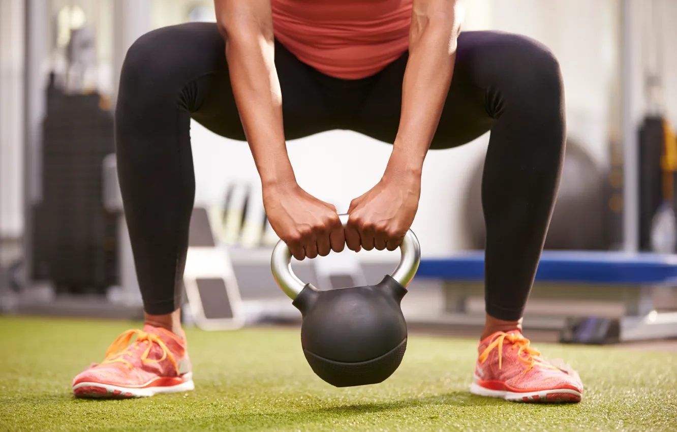 Photo wallpaper legs, workout, crossfit, Russian dumbbell