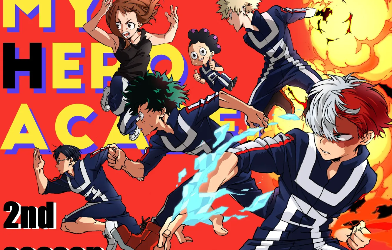 Photo wallpaper anime, art, hero, characters, Boku no Hero Academy, My hero Academy