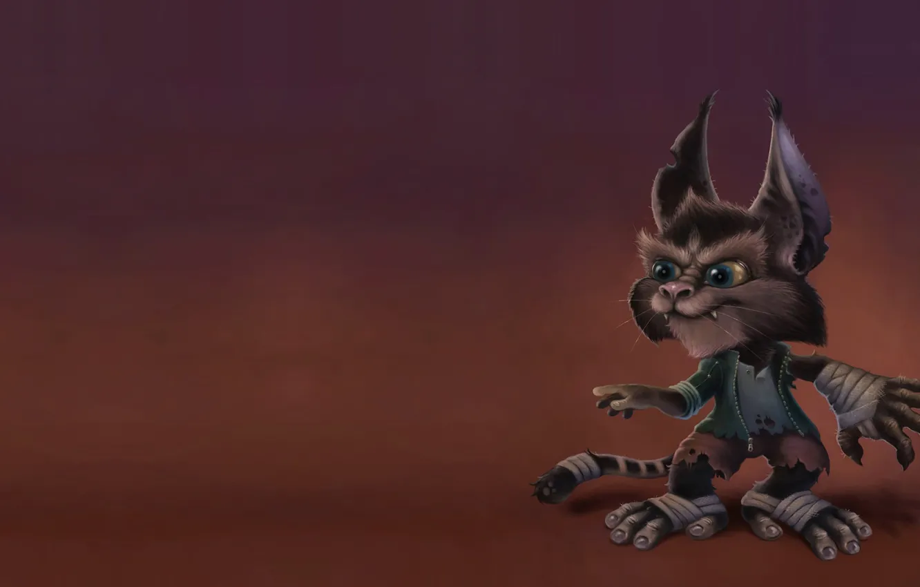 Photo wallpaper cat, minimalism, art, Goran Pesic, Concept Art - Various