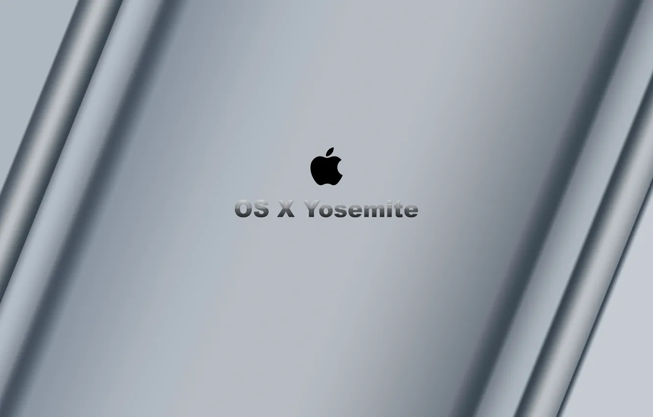 Photo wallpaper computer, apple, logo, mac, brand, yosemite