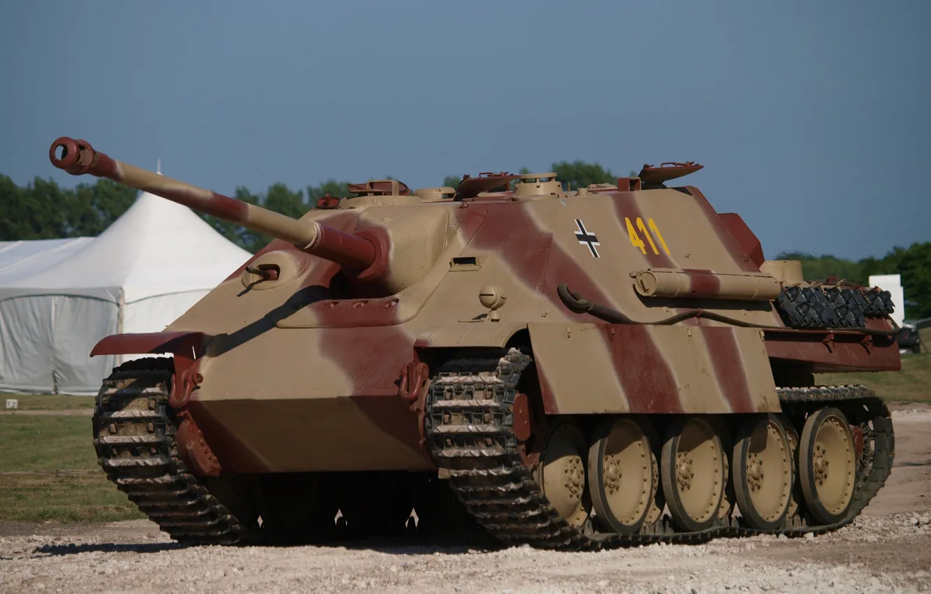 Photo wallpaper time, war, fighter, tank, installation, armor, German, Jagdpanther