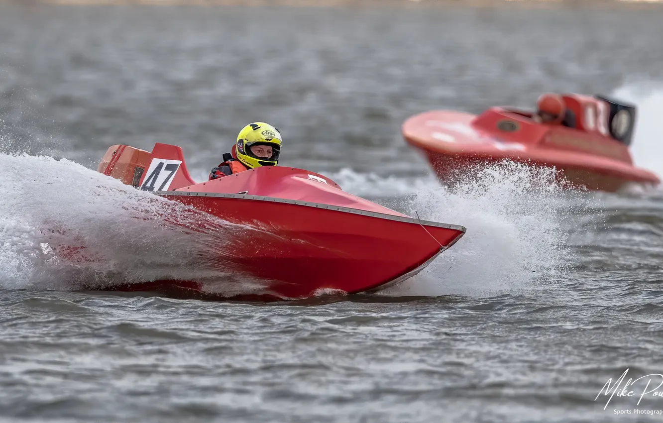 Photo wallpaper race, boat, speed
