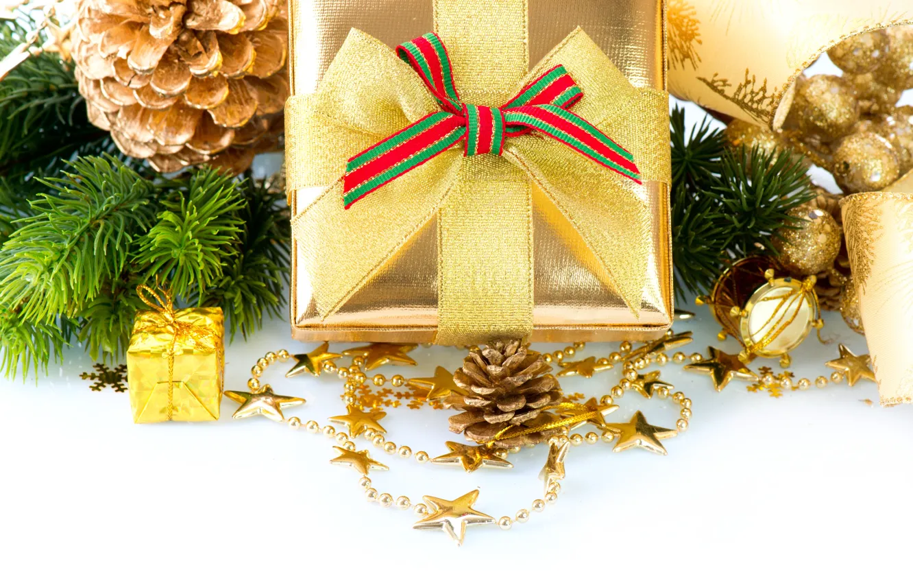 Photo wallpaper balls, decoration, holiday, new year, Christmas, Christmas, New Year