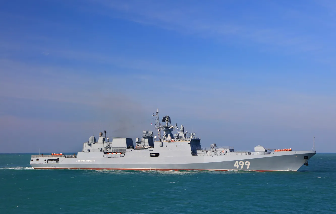 Photo wallpaper ship, guard, the project 11356, Admiral Makarov