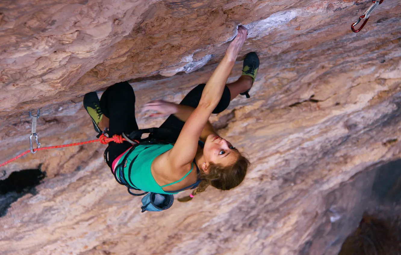 Photo wallpaper rock, sport, mountaineer