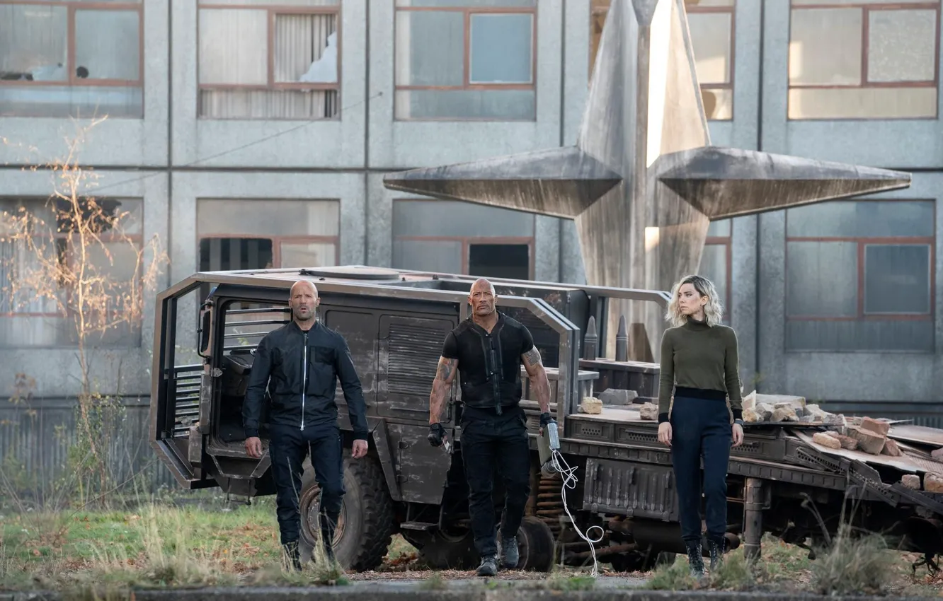 Photo wallpaper machine, trio, abandoned building, Fast & Furious Presents: Hobbs & Shaw, The fast and the …