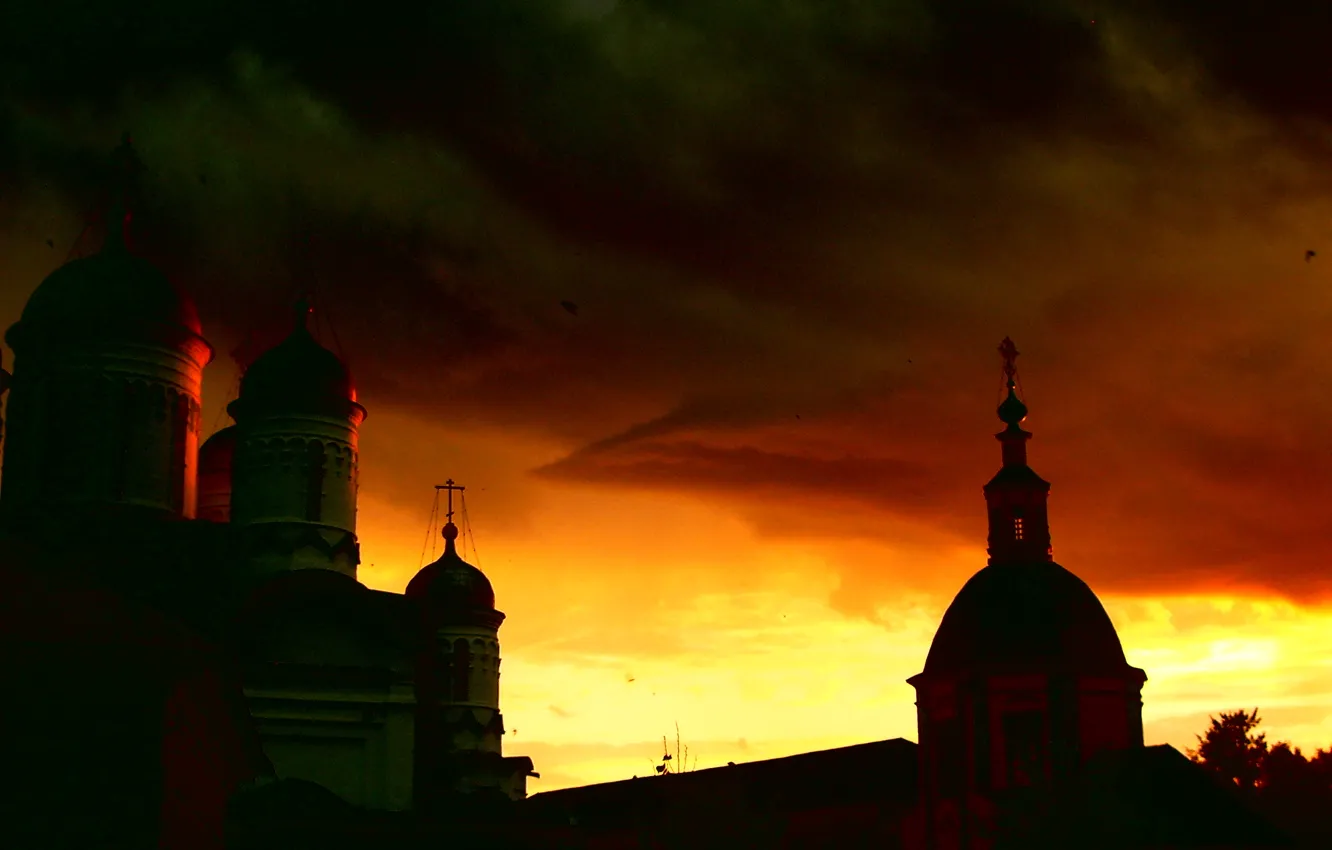 Photo wallpaper the sky, temple, the monastery