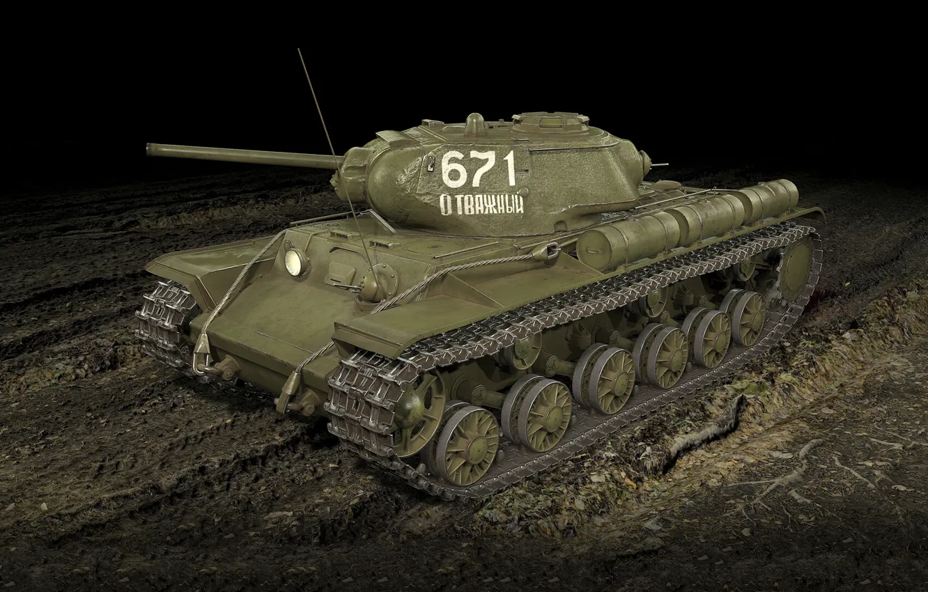 Photo wallpaper USSR, THE KV-1S, Heavy Tank, Digital Forms