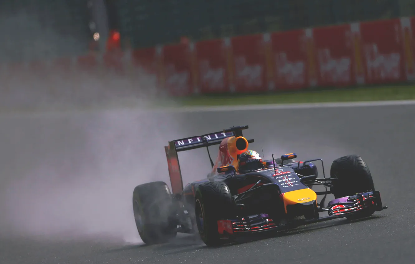 Photo wallpaper Formula 1, Red Bull, racer, champion, Sebastian Vettel, RB10