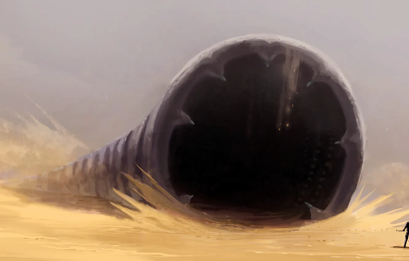 Photo wallpaper dune, Sandworm, Frank Herbert