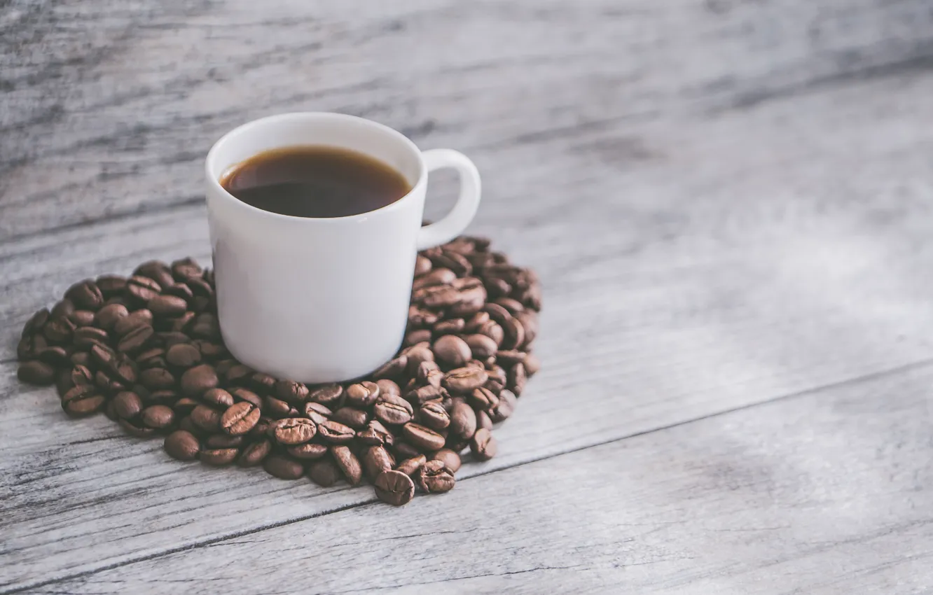 Photo wallpaper drink, coffee, coffee beans