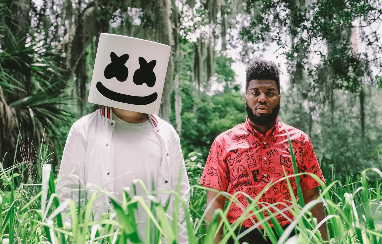 Photo wallpaper Silence, Khalid, EDM, Marshmello, DJ