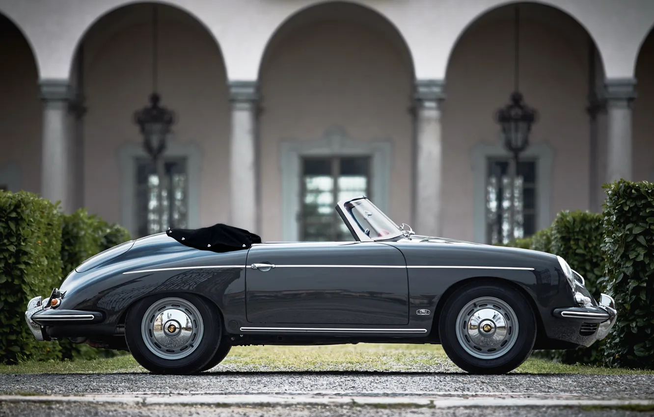 Photo wallpaper Porsche, vintage, 356, 1961, Porsche 356B 1600 Super Roadster