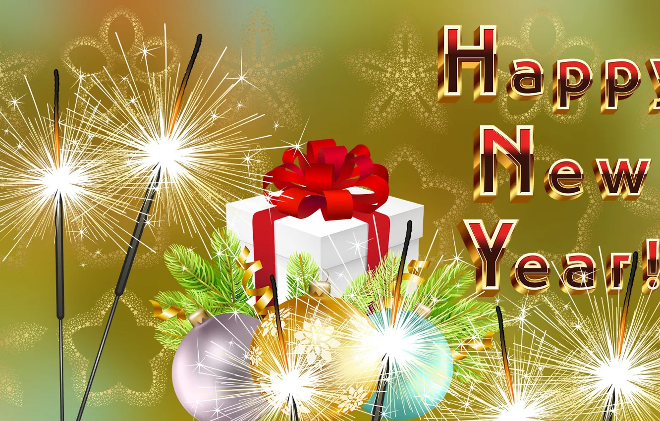 Photo wallpaper Graphics, New Year, New Year ' s Eve